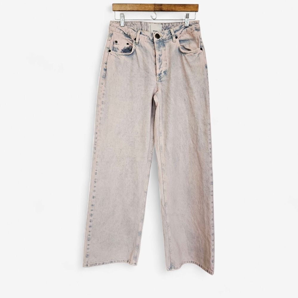Free People x One Teaspoon Jackson Wide Leg Jeans Limited Edition Pink Haze 28 - Picture 5 of 15